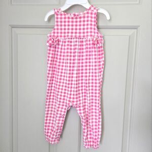 3/$20 Carter's Pink Gingham Romper